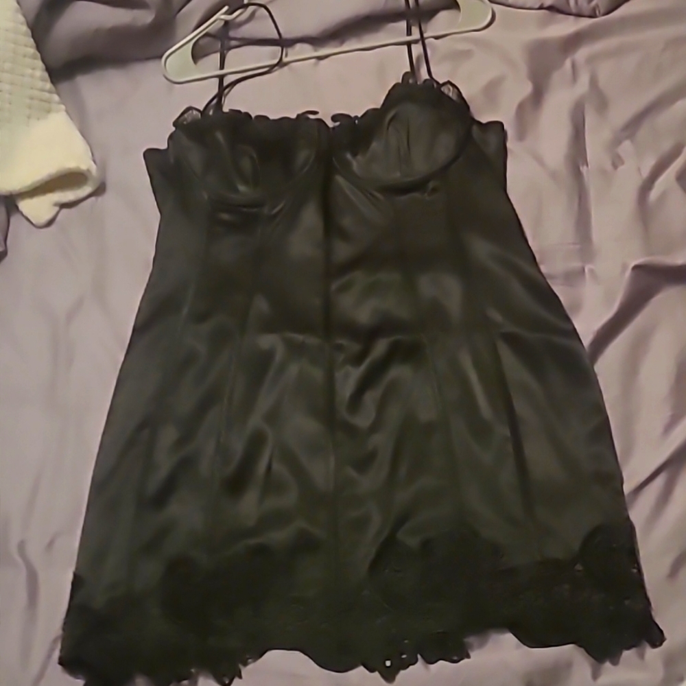 Black mini dress